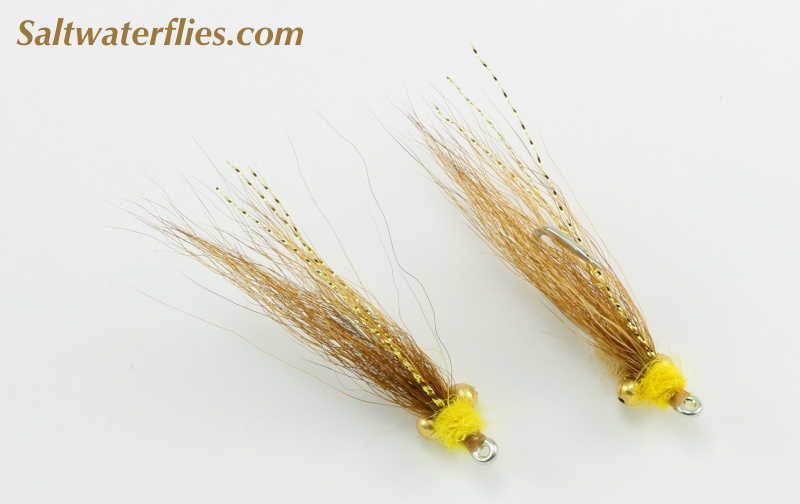 Horror Bonefish Fly with Bead Chain Eyes