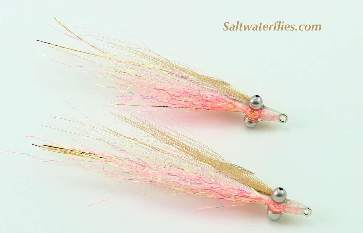 Beady Eye Baitfish Saltwater Fly - Bead Chain Eye Clouser Fly - Bead Eye Fly  - Baitfish Fly 