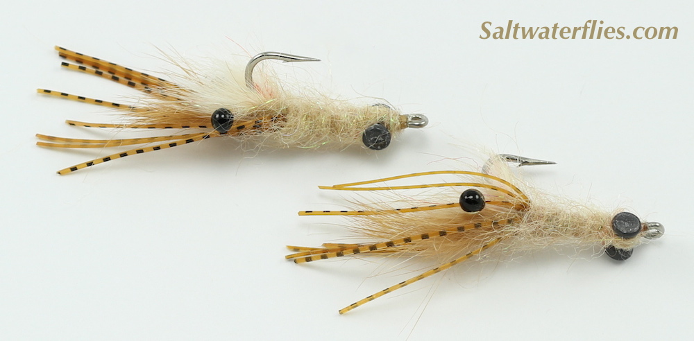 Fur Face Bonefish Shrimp Fly - Mantis Shrimp Fly - The Usual Bonefish Fly -  JH Shrimp Bonefish Fly 